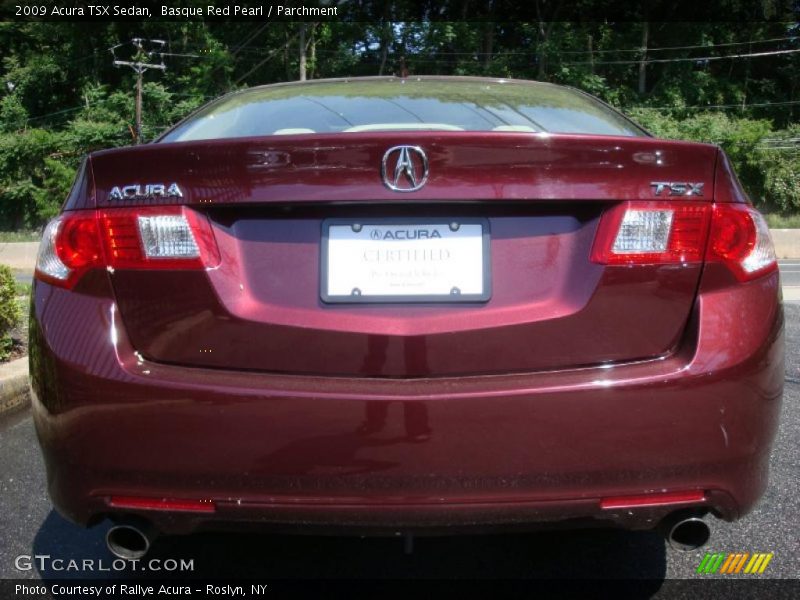 Basque Red Pearl / Parchment 2009 Acura TSX Sedan