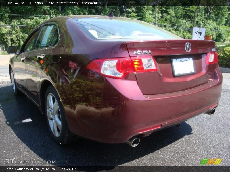 Basque Red Pearl / Parchment 2009 Acura TSX Sedan