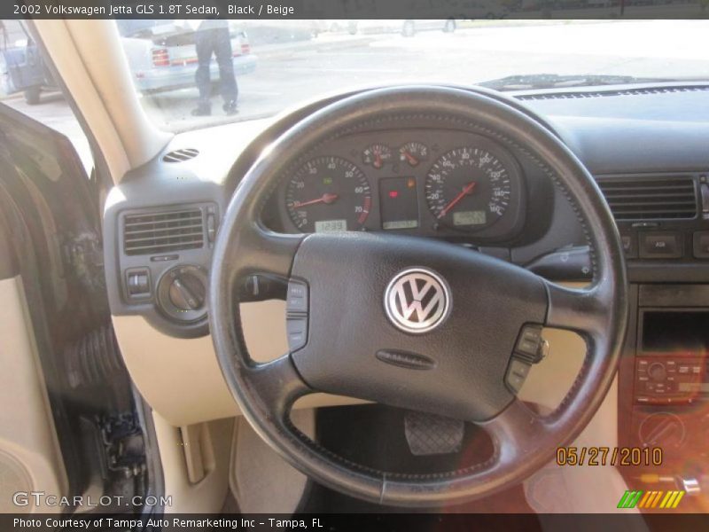 Black / Beige 2002 Volkswagen Jetta GLS 1.8T Sedan