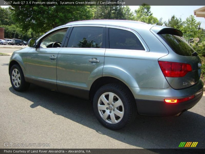 Sycamore Green Metallic / Cardamom Beige 2007 Audi Q7 3.6 Premium quattro