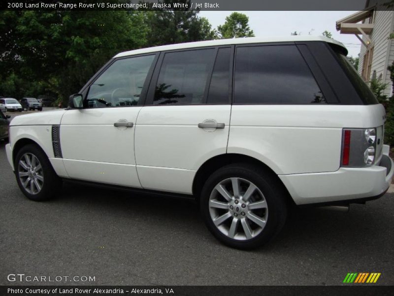 Alaska White / Jet Black 2008 Land Rover Range Rover V8 Supercharged
