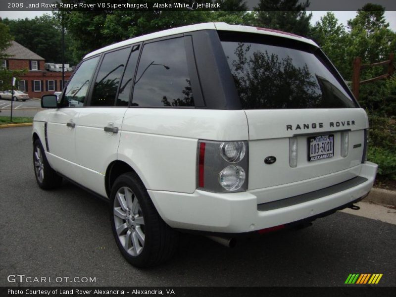 Alaska White / Jet Black 2008 Land Rover Range Rover V8 Supercharged