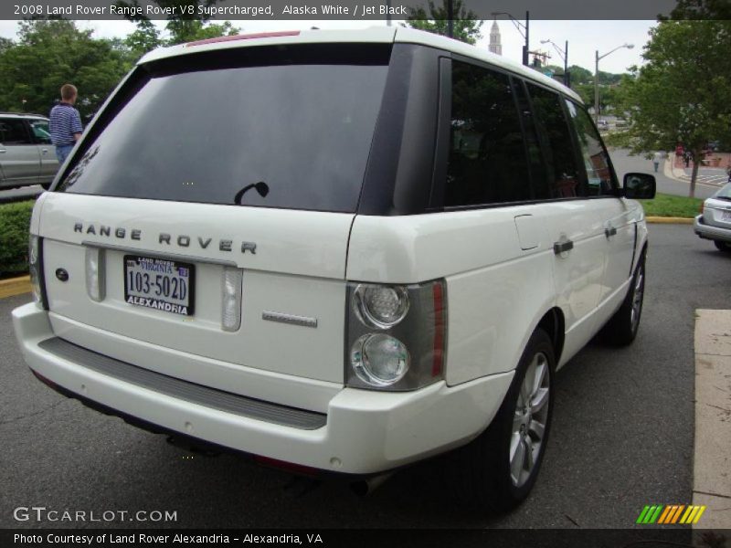 Alaska White / Jet Black 2008 Land Rover Range Rover V8 Supercharged