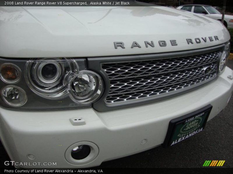 Alaska White / Jet Black 2008 Land Rover Range Rover V8 Supercharged