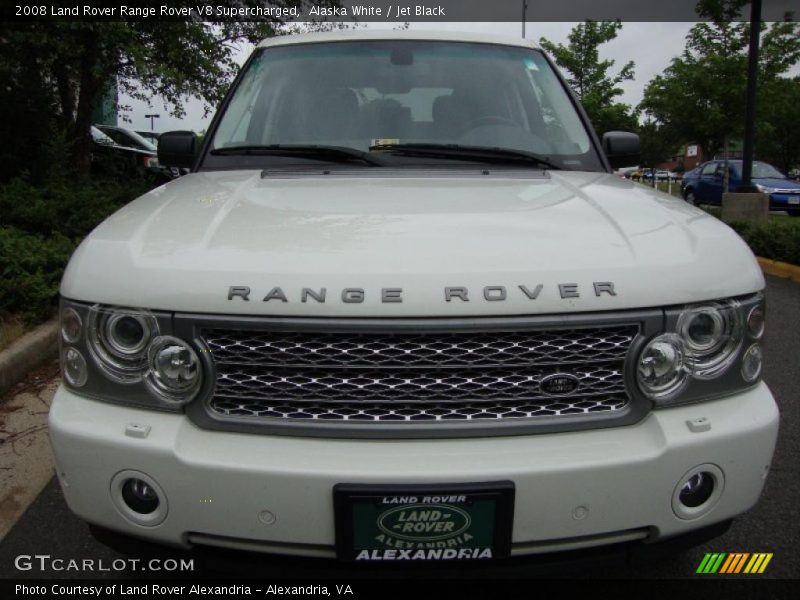 Alaska White / Jet Black 2008 Land Rover Range Rover V8 Supercharged