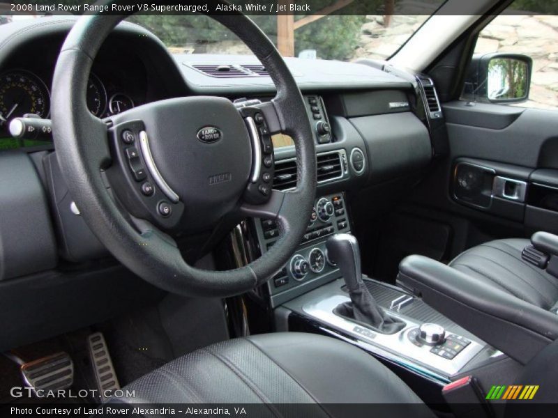 Alaska White / Jet Black 2008 Land Rover Range Rover V8 Supercharged