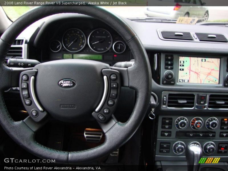Alaska White / Jet Black 2008 Land Rover Range Rover V8 Supercharged