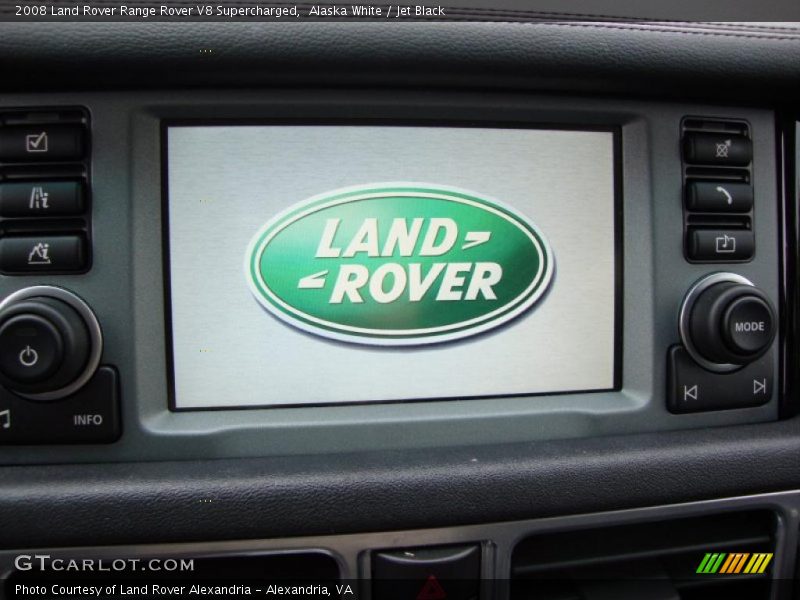 Alaska White / Jet Black 2008 Land Rover Range Rover V8 Supercharged