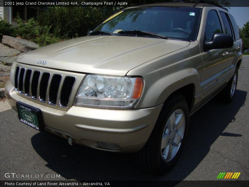 Champagne Pearl / Agate 2001 Jeep Grand Cherokee Limited 4x4