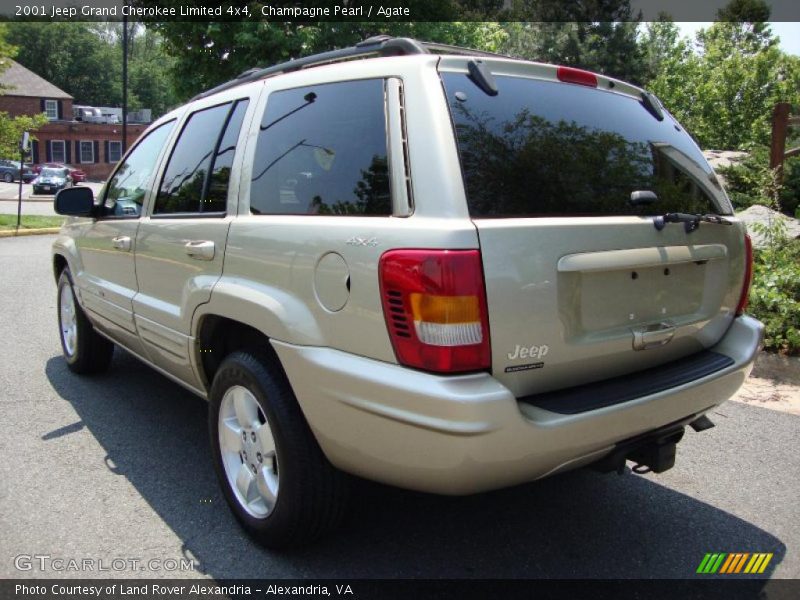 Champagne Pearl / Agate 2001 Jeep Grand Cherokee Limited 4x4
