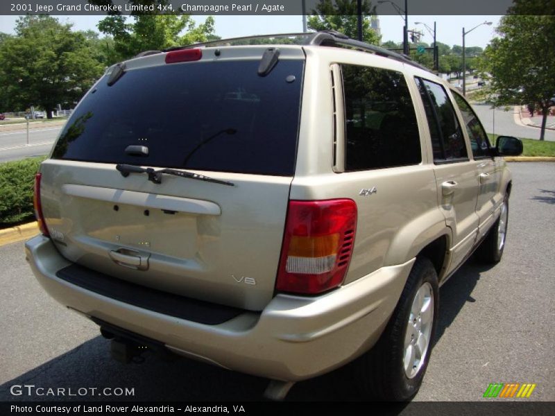 Champagne Pearl / Agate 2001 Jeep Grand Cherokee Limited 4x4