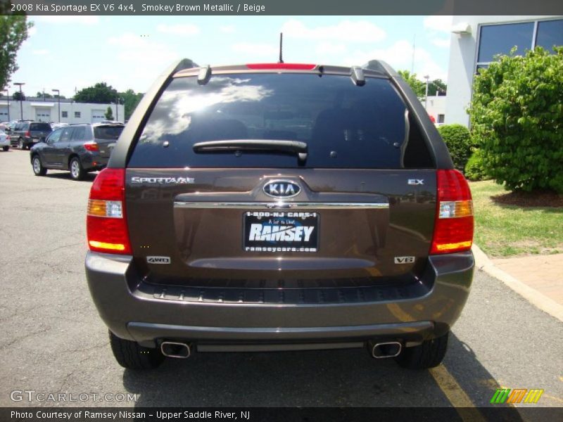 Smokey Brown Metallic / Beige 2008 Kia Sportage EX V6 4x4