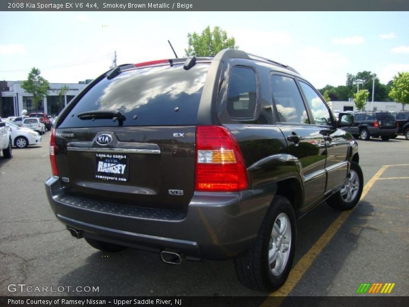 Smokey Brown Metallic / Beige 2008 Kia Sportage EX V6 4x4