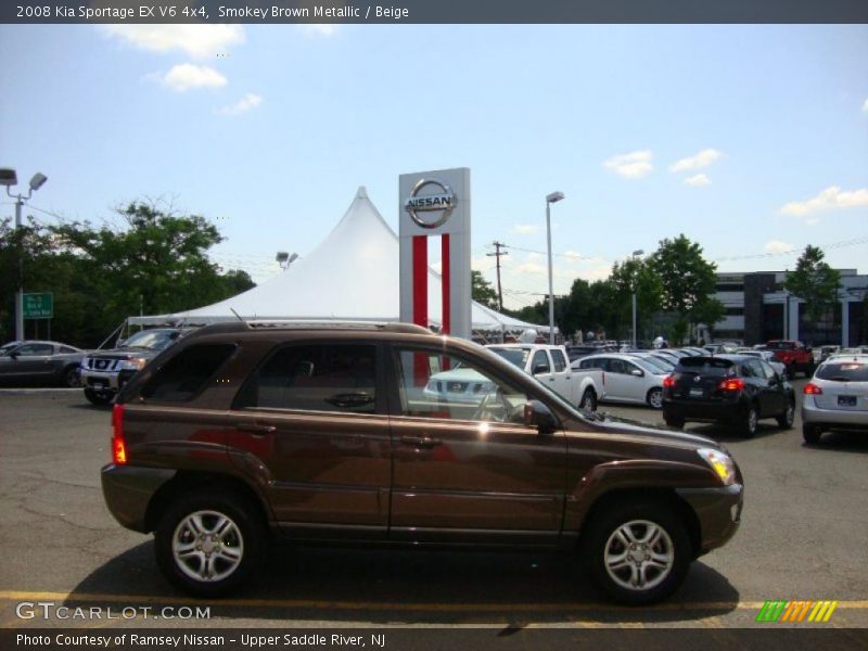 Smokey Brown Metallic / Beige 2008 Kia Sportage EX V6 4x4