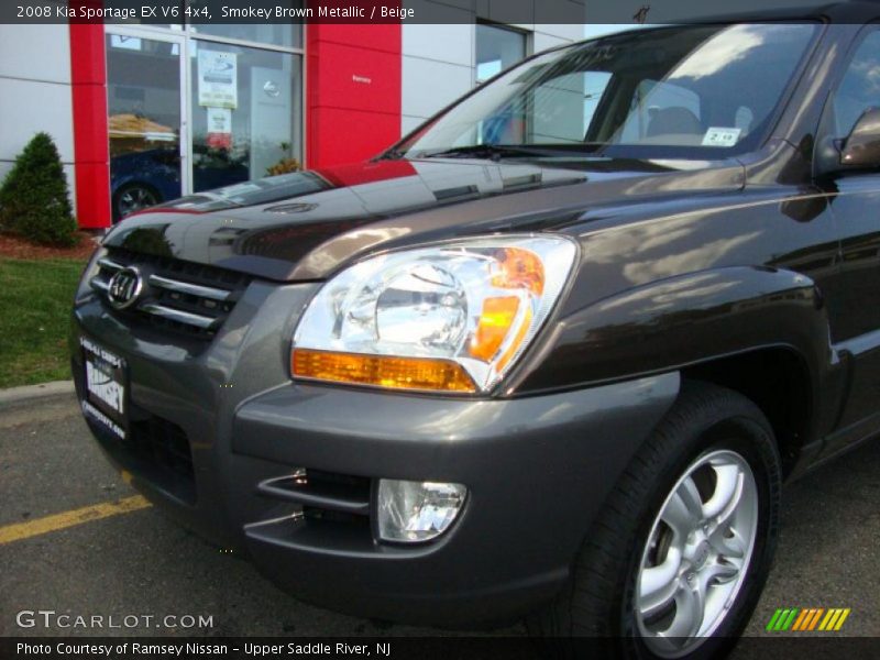 Smokey Brown Metallic / Beige 2008 Kia Sportage EX V6 4x4
