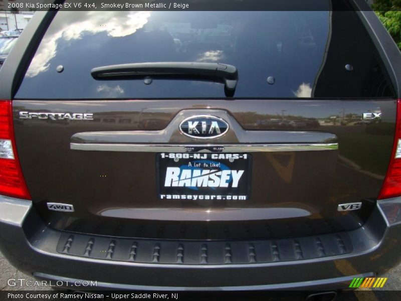 Smokey Brown Metallic / Beige 2008 Kia Sportage EX V6 4x4