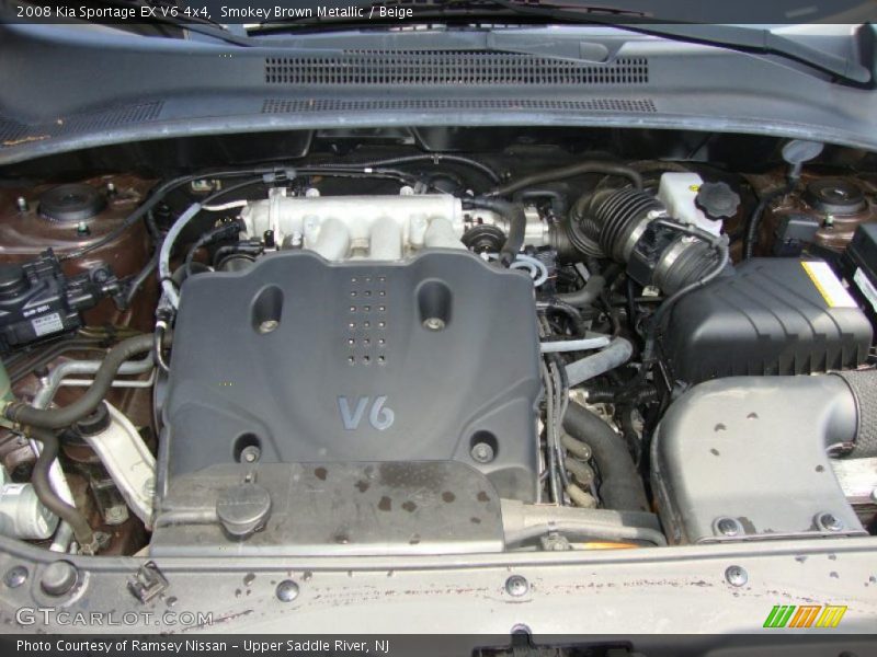 Smokey Brown Metallic / Beige 2008 Kia Sportage EX V6 4x4