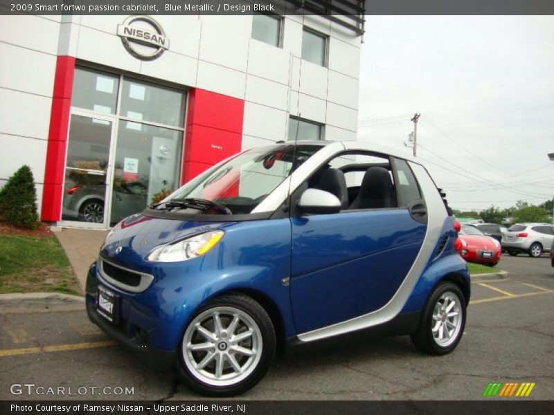 Blue Metallic / Design Black 2009 Smart fortwo passion cabriolet