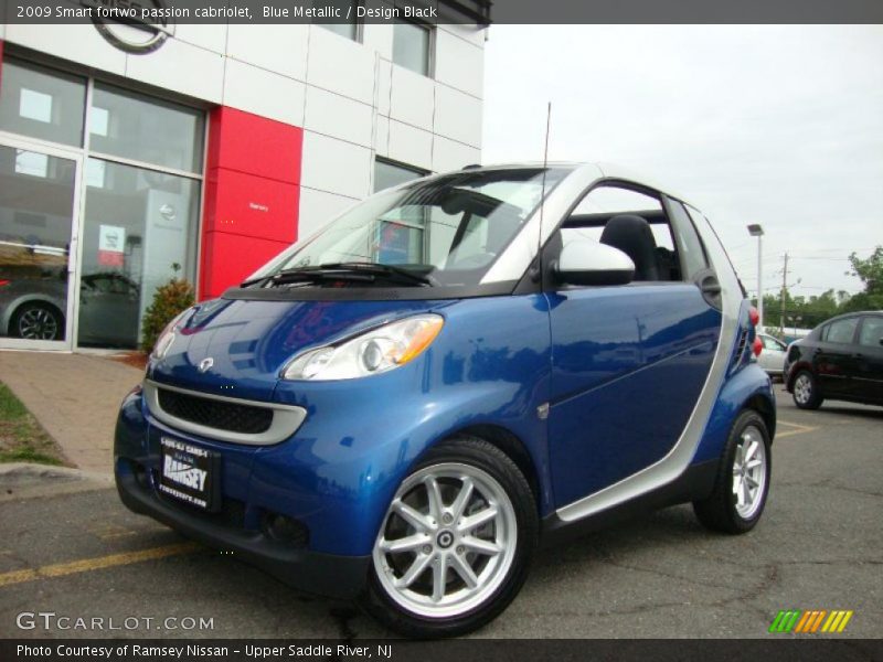 Blue Metallic / Design Black 2009 Smart fortwo passion cabriolet