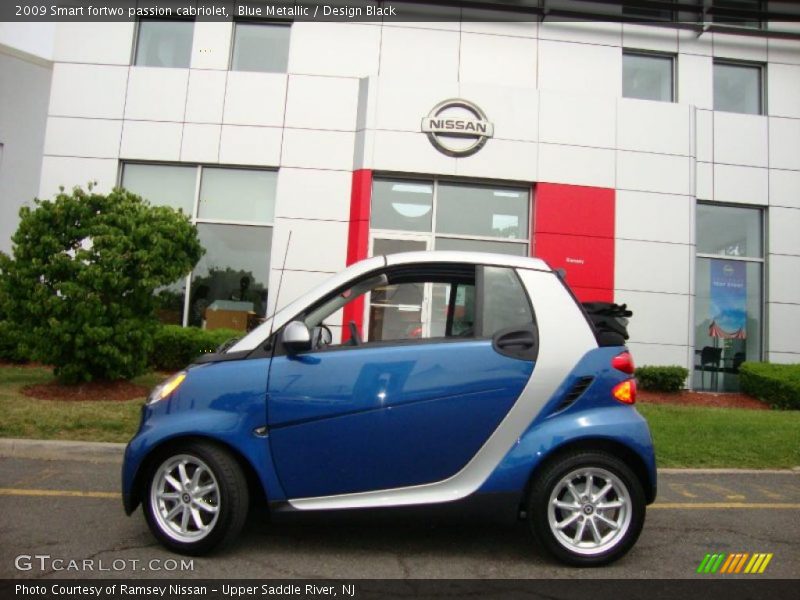 Blue Metallic / Design Black 2009 Smart fortwo passion cabriolet