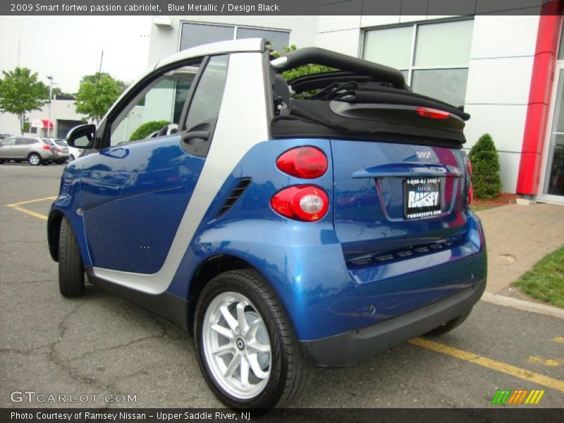 Blue Metallic / Design Black 2009 Smart fortwo passion cabriolet