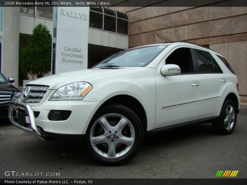 Arctic White / Black 2008 Mercedes-Benz ML 350 4Matic