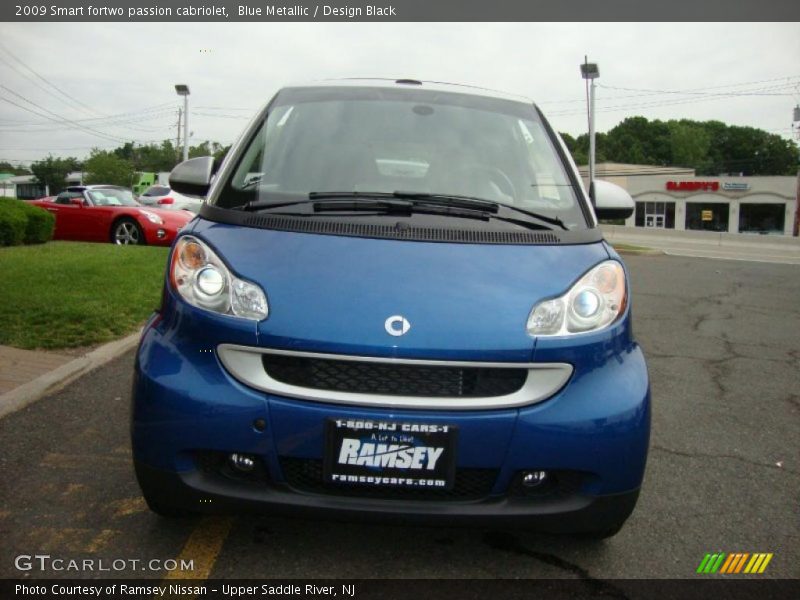Blue Metallic / Design Black 2009 Smart fortwo passion cabriolet