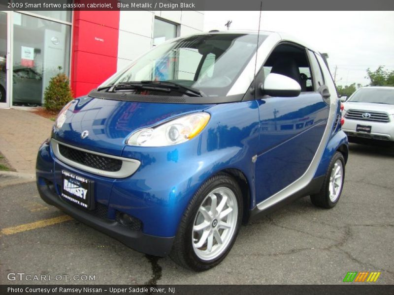 Blue Metallic / Design Black 2009 Smart fortwo passion cabriolet