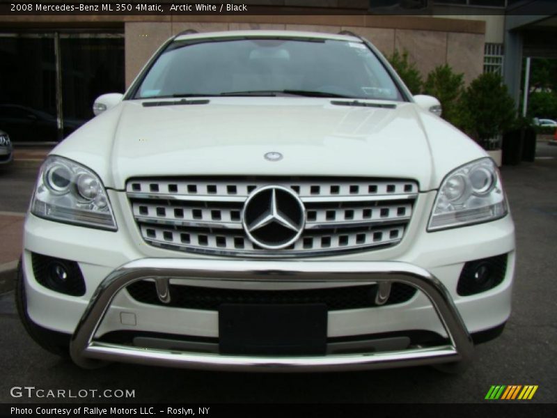 Arctic White / Black 2008 Mercedes-Benz ML 350 4Matic