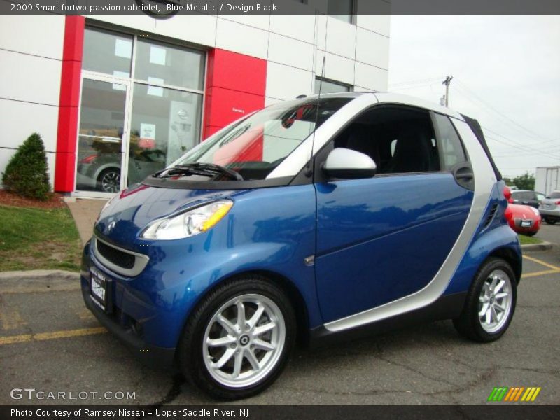 Blue Metallic / Design Black 2009 Smart fortwo passion cabriolet