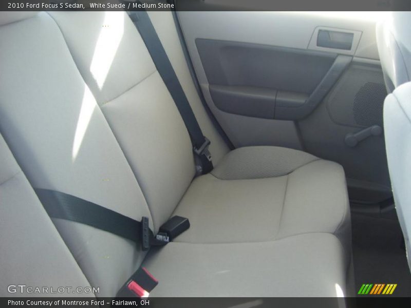 White Suede / Medium Stone 2010 Ford Focus S Sedan