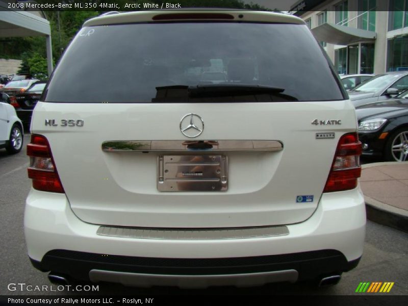 Arctic White / Black 2008 Mercedes-Benz ML 350 4Matic