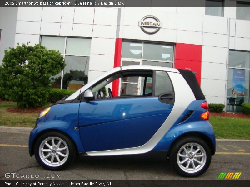 Blue Metallic / Design Black 2009 Smart fortwo passion cabriolet