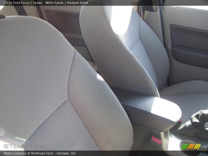 White Suede / Medium Stone 2010 Ford Focus S Sedan