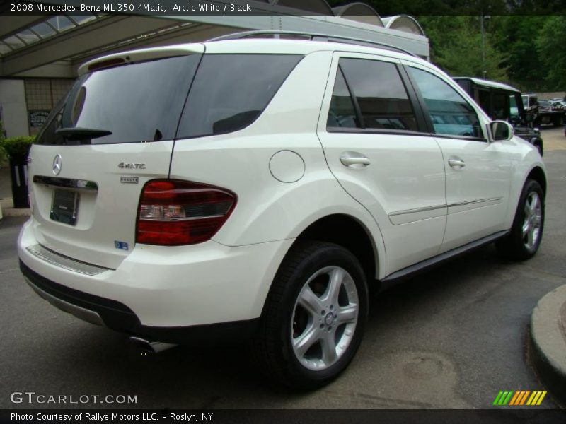 Arctic White / Black 2008 Mercedes-Benz ML 350 4Matic