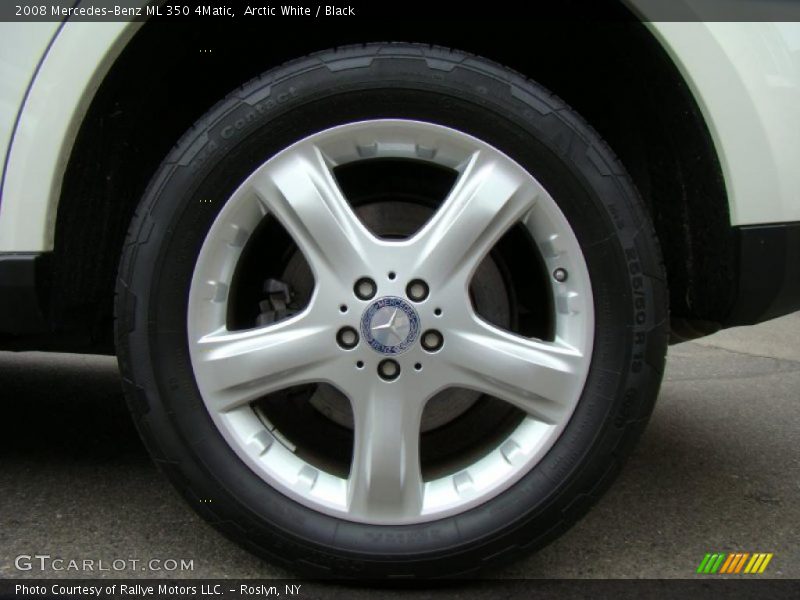 Arctic White / Black 2008 Mercedes-Benz ML 350 4Matic