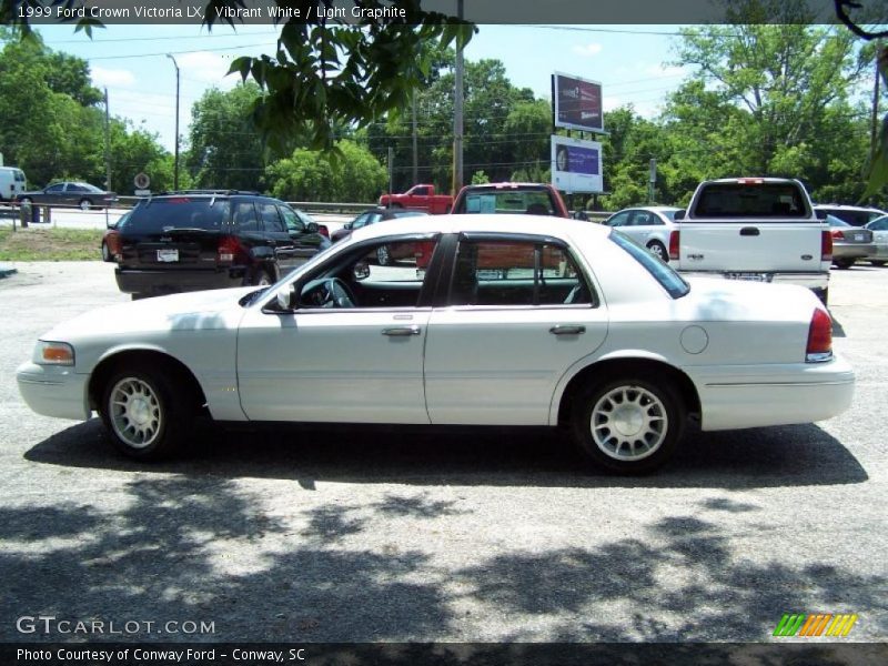 Vibrant White / Light Graphite 1999 Ford Crown Victoria LX