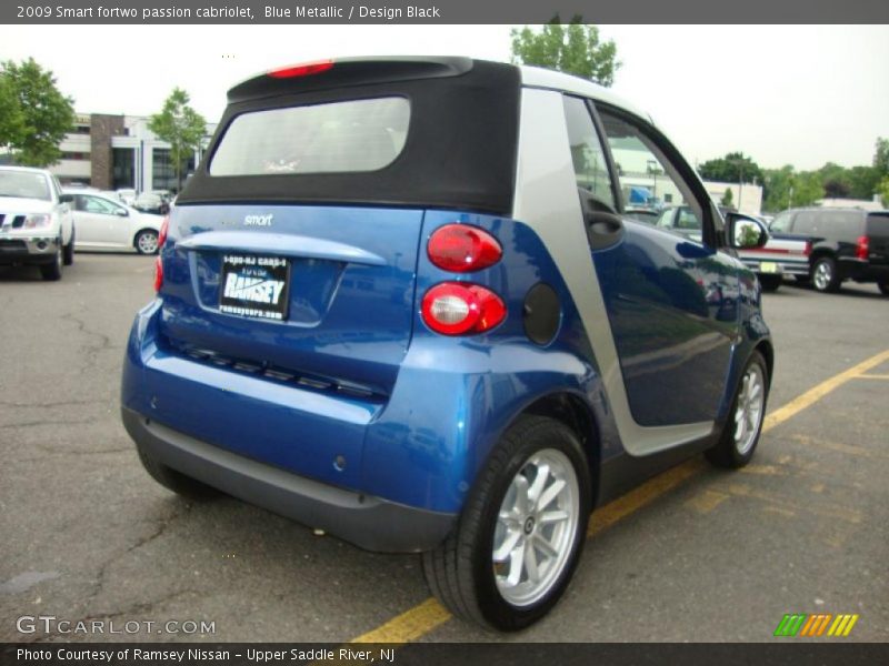 Blue Metallic / Design Black 2009 Smart fortwo passion cabriolet