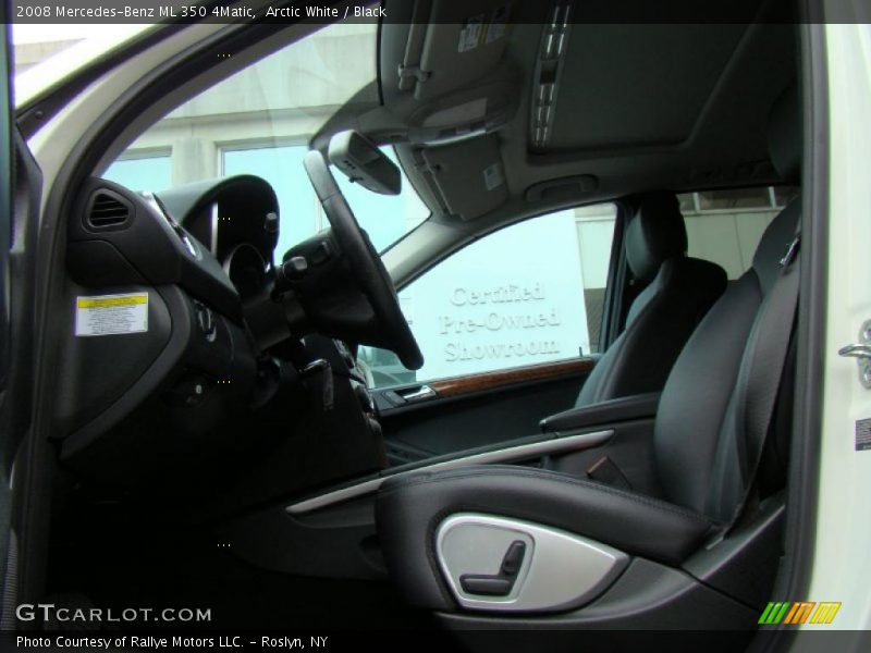 Arctic White / Black 2008 Mercedes-Benz ML 350 4Matic