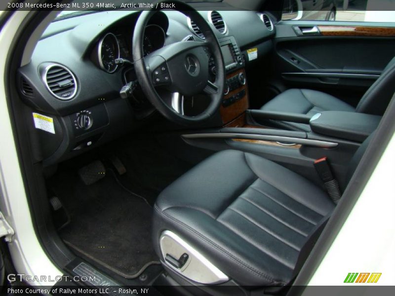 Arctic White / Black 2008 Mercedes-Benz ML 350 4Matic