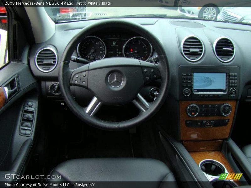 Arctic White / Black 2008 Mercedes-Benz ML 350 4Matic