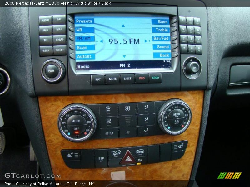 Arctic White / Black 2008 Mercedes-Benz ML 350 4Matic