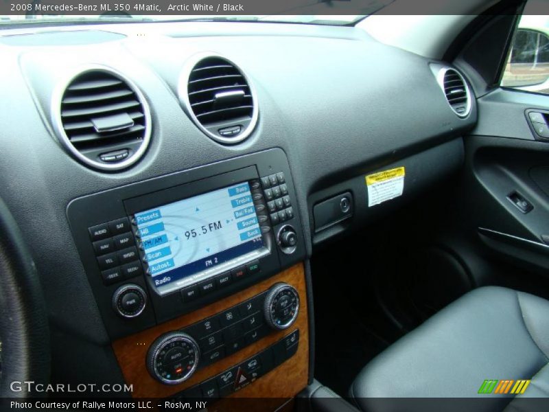 Arctic White / Black 2008 Mercedes-Benz ML 350 4Matic