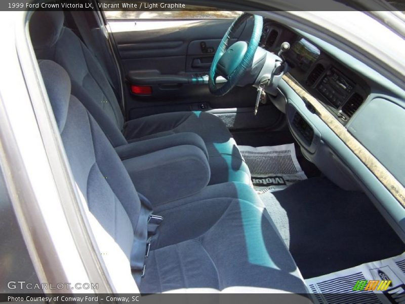 Vibrant White / Light Graphite 1999 Ford Crown Victoria LX