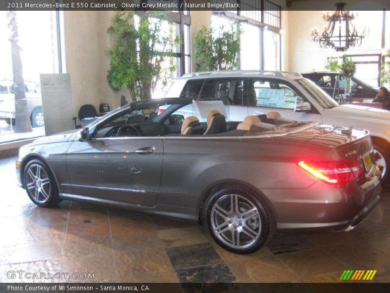 Olivine Grey Metallic / Natural Beige/Black 2011 Mercedes-Benz E 550 Cabriolet