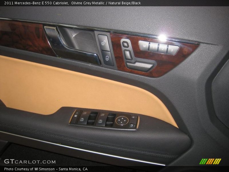 Olivine Grey Metallic / Natural Beige/Black 2011 Mercedes-Benz E 550 Cabriolet