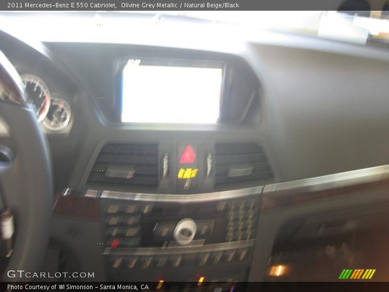 Olivine Grey Metallic / Natural Beige/Black 2011 Mercedes-Benz E 550 Cabriolet