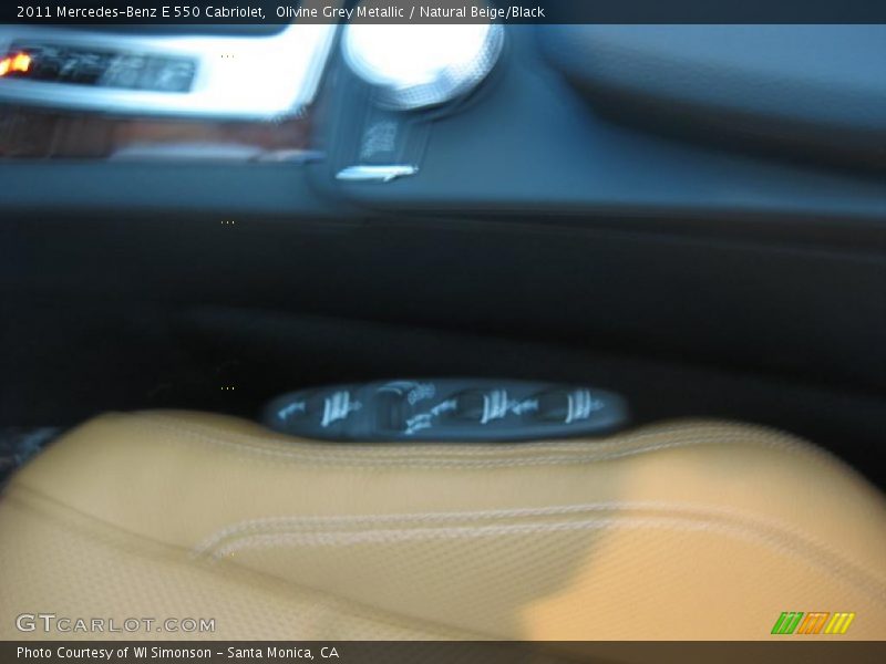 Olivine Grey Metallic / Natural Beige/Black 2011 Mercedes-Benz E 550 Cabriolet