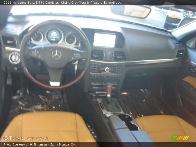 Olivine Grey Metallic / Natural Beige/Black 2011 Mercedes-Benz E 550 Cabriolet