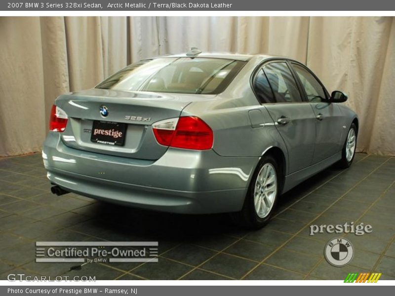 Arctic Metallic / Terra/Black Dakota Leather 2007 BMW 3 Series 328xi Sedan